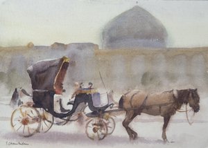 Pferd und Kutsche, Naghshe Jahan Platz, Isfahan